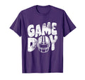 Game Day Football Season Purple T-Shirt - Streetwear Style for Adults