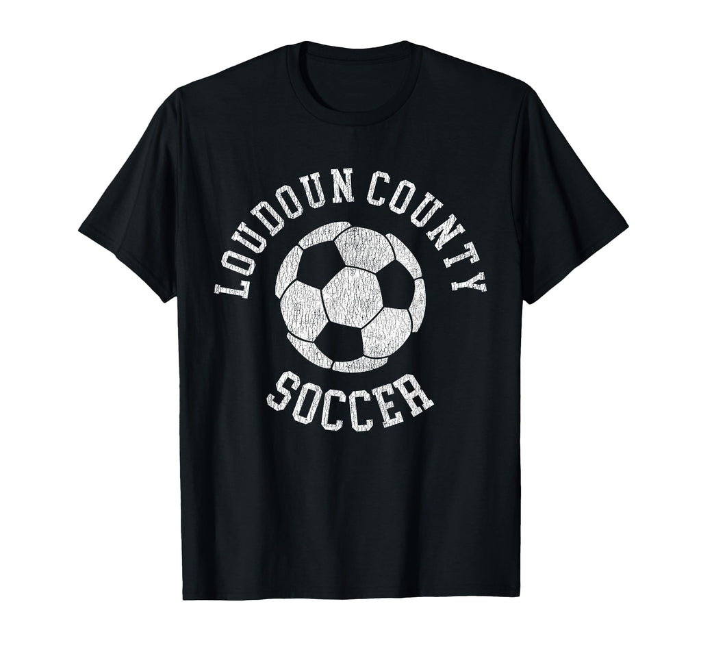 Loudoun County Soccer Distressed 90S T-Shirt - Aesthetic Graphic Unisex