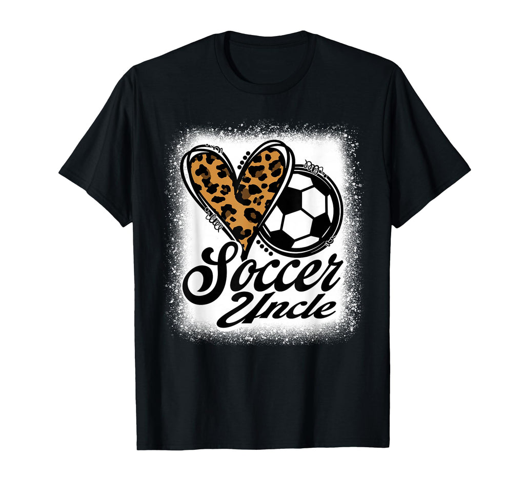 Soccer Uncle Leopard Heart T-Shirt - Novelty Apparel Unisex