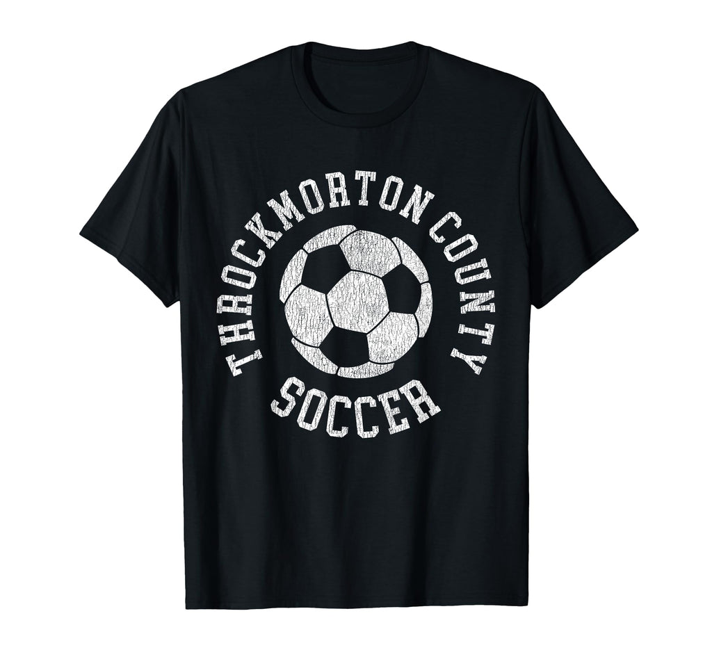 Throckmorton County Soccer T-Shirt - Casual Everyday Wear Men Women