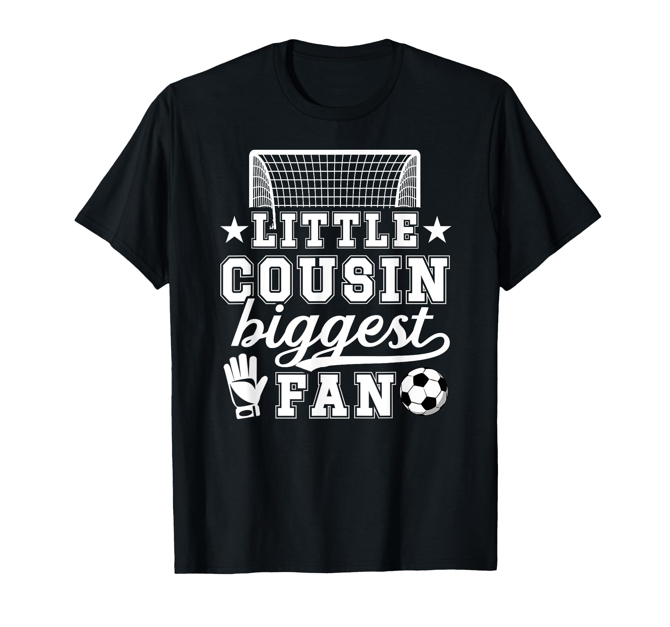 Little Cousin Soccer Goalie Cousin Soccer T-Shirt - Unique Graphic Unisex