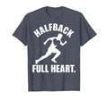 Halfback Full Heart Soccer Fan T-Shirt - Streetwear Style Men Women
