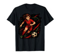 Soccer Player Kicking Ball Sports Fans T-Shirt - Streetwear Style Men Women