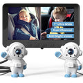 GROWNSY Dual Car Camera Baby Monitor, 7" 1080P AHD Car Camera for 2kids, Backseat Mirror for Baby Rear Facing with Infrared Night Vision, Easily Observe Baby's Every Move