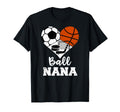 Ball Nana Heart Funny Soccer T-Shirt - Streetwear Style for Adults