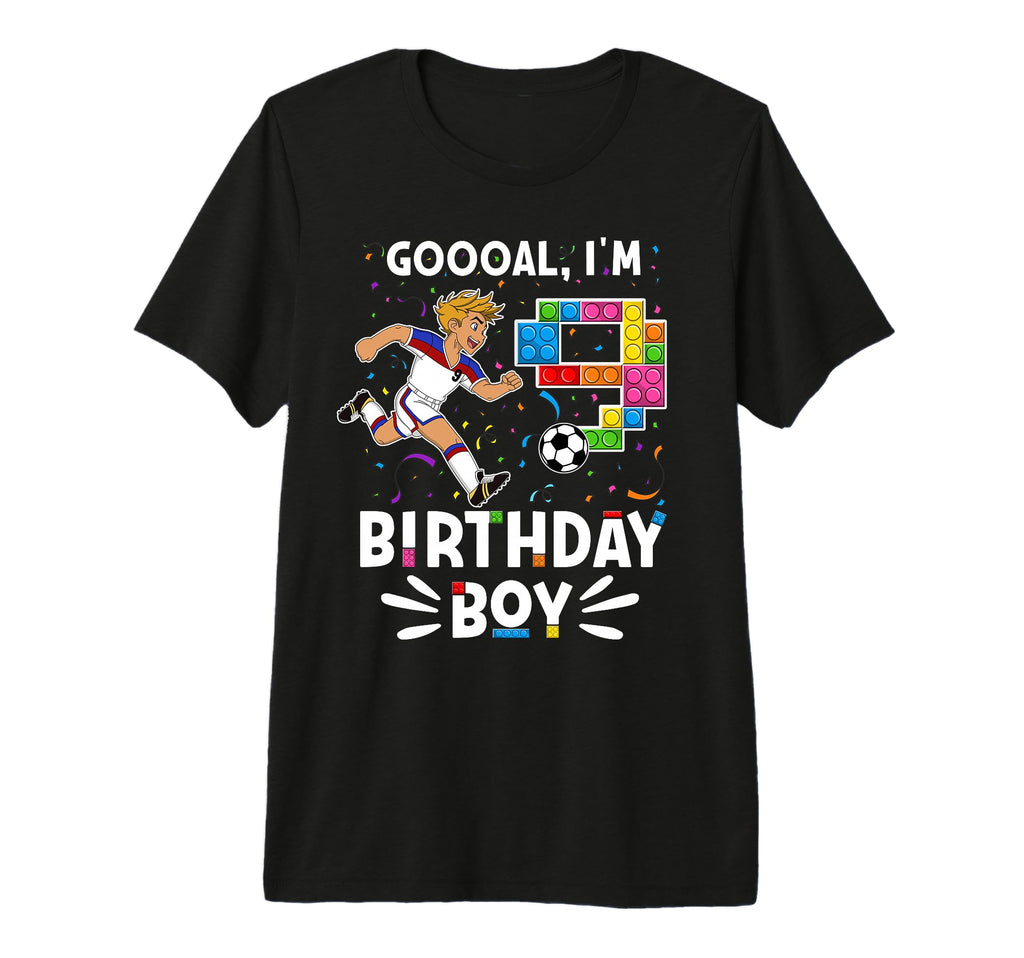 Goooal Im 9 I Building Blocks I 9Th T-Shirt - Custom Art Print for Adults