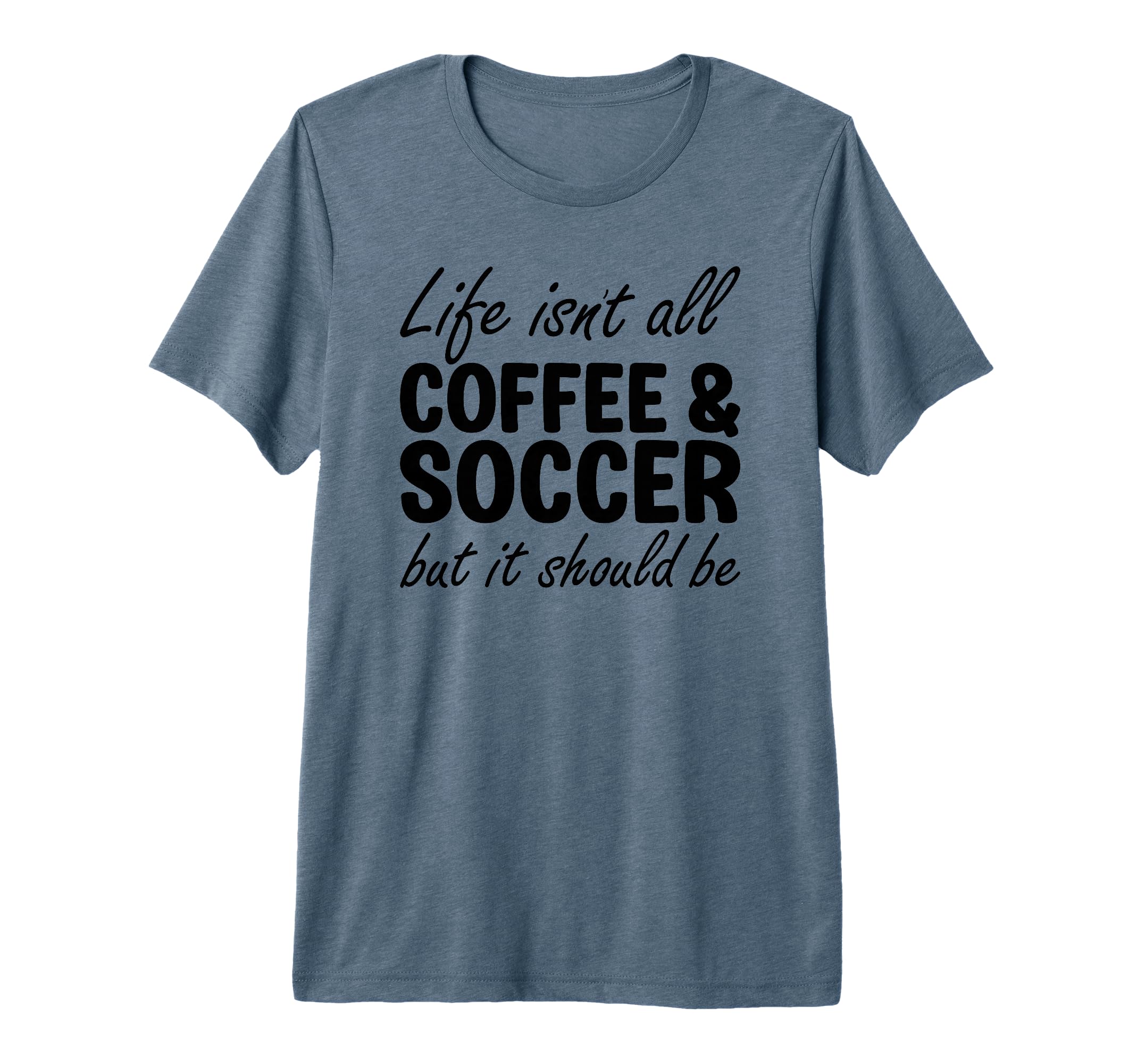Coffee And Soccer Soccer Players Tri Blend T-Shirt - Trendy Graphic Unisex