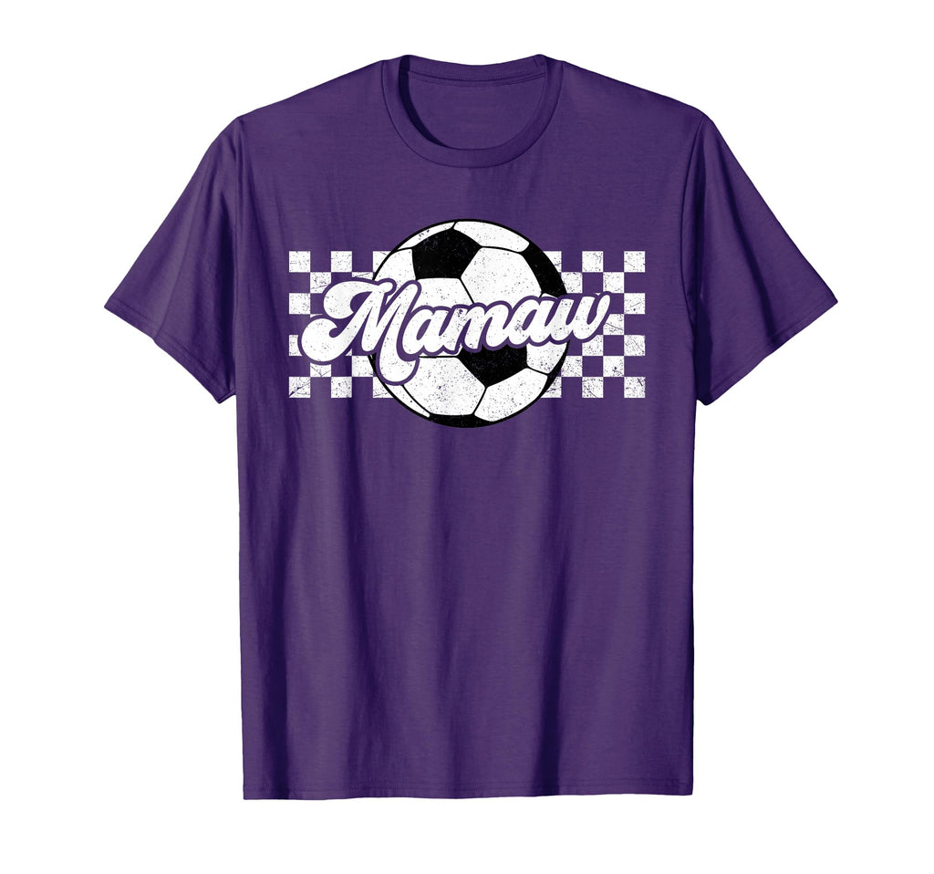 Soccer Mamaw Sport Lover Family Mothers T-Shirt - Unique Graphic Unisex