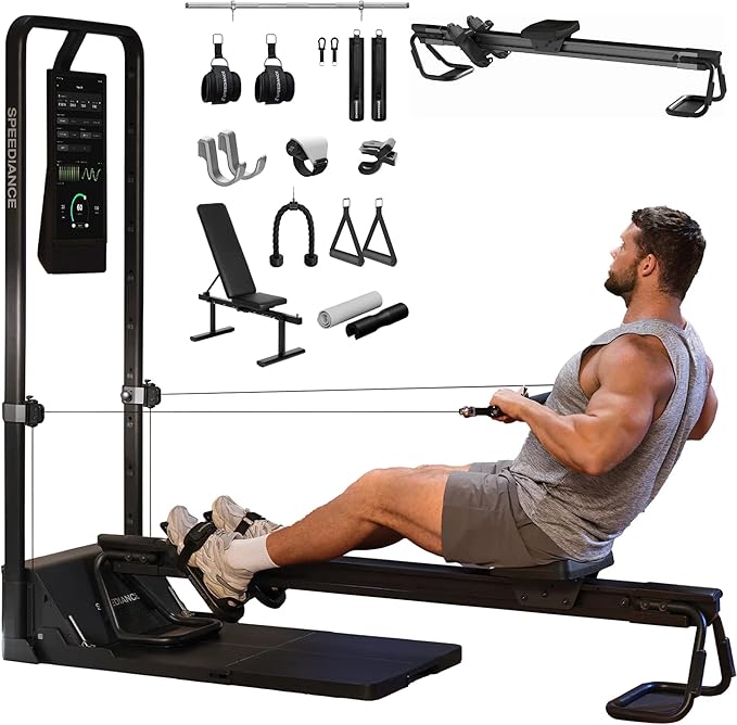 Gym Monster 2 Family Plus & Weight Lifting Belt & Gym Accessories Organizer & Skiing Handles 2 Bundle