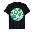 Soccer Ball Shamrock St Patricks Day Sports T-Shirt - Unique Graphic Unisex