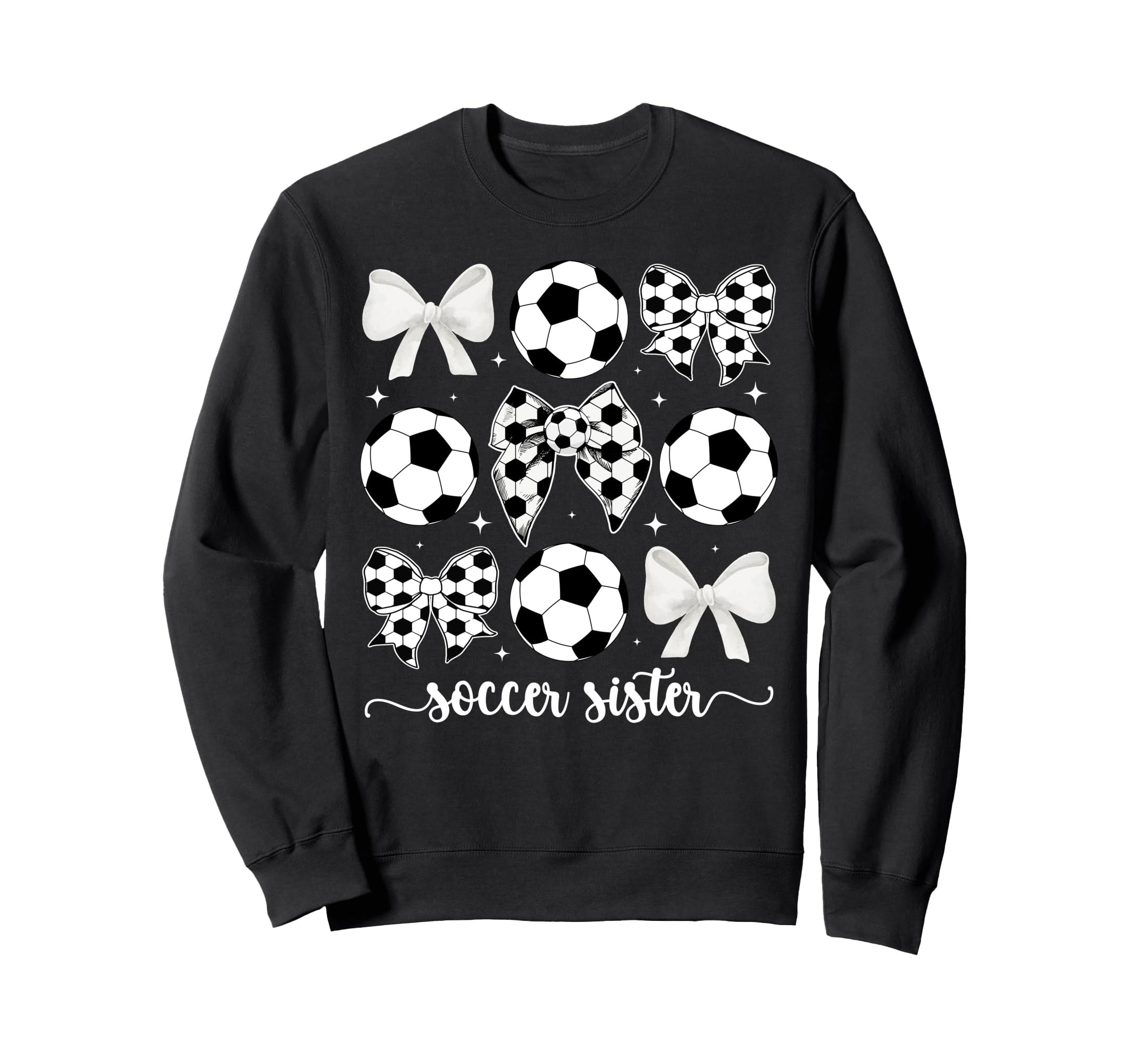 Soccer Sister Coquette Sister Soccer Sweatshirt - Streetwear Style Unisex