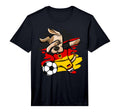 Dabbing Dog Germany Soccer Fans Jersey T-Shirt - Graphic Print Unisex
