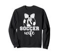 Soccer Wife Soccer Player Coquette Sweatshirt - Custom Art Print Unisex