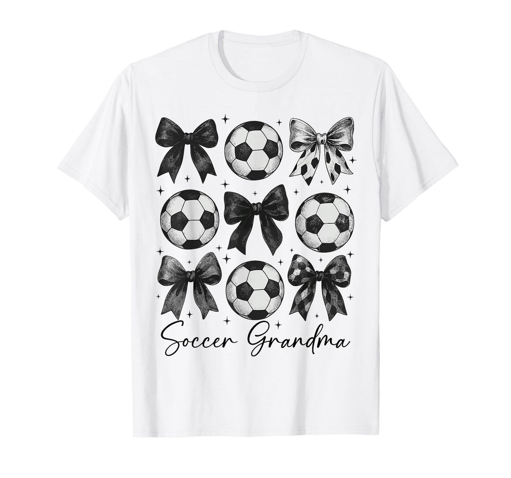 Soccer Grandma Funny Coquette Bow T-Shirt - Streetwear Style for Adults