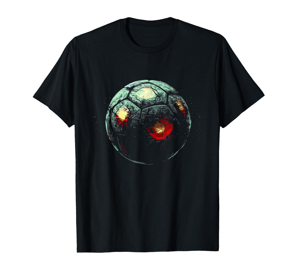 Heated Soccer Ball Flying Soccer T-Shirt - Casual Everyday Wear for Adults