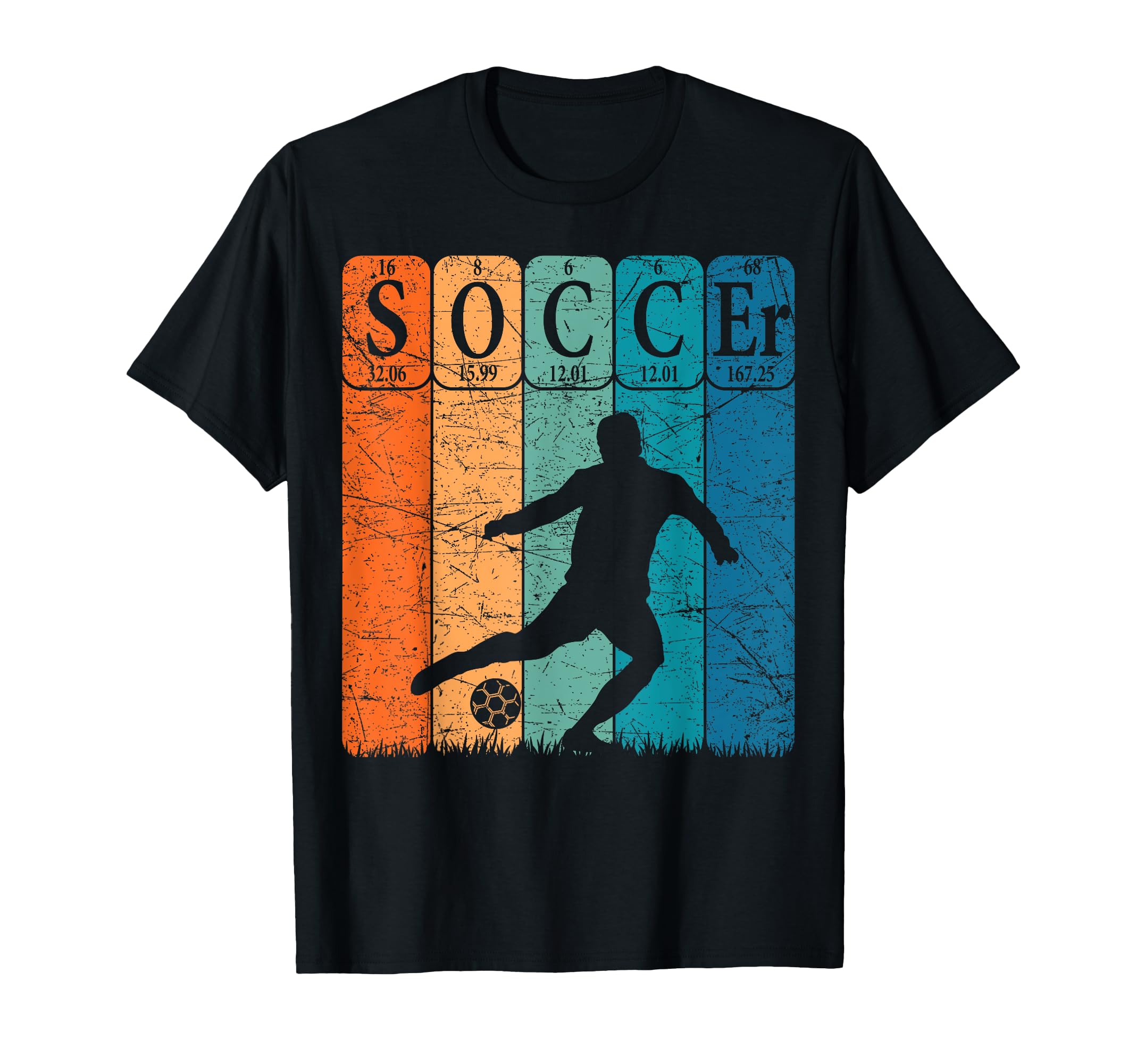 Soccer Periodic Table Elements Soccer T-Shirt - Streetwear Style Men Women