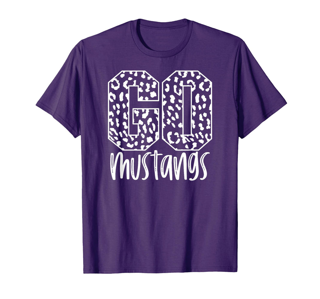 Mustangs Team Mascot School Spirit T-Shirt - Fun Novelty Design Unisex