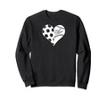 Baseball Laces Soccer Ball Sweatshirt - Minimalist Print for Adults