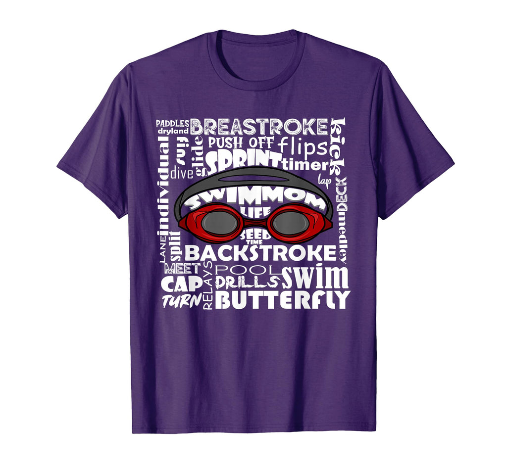 Swim Mom Swimmer Funny Swimming Sport T-Shirt - Novelty Apparel Unisex
