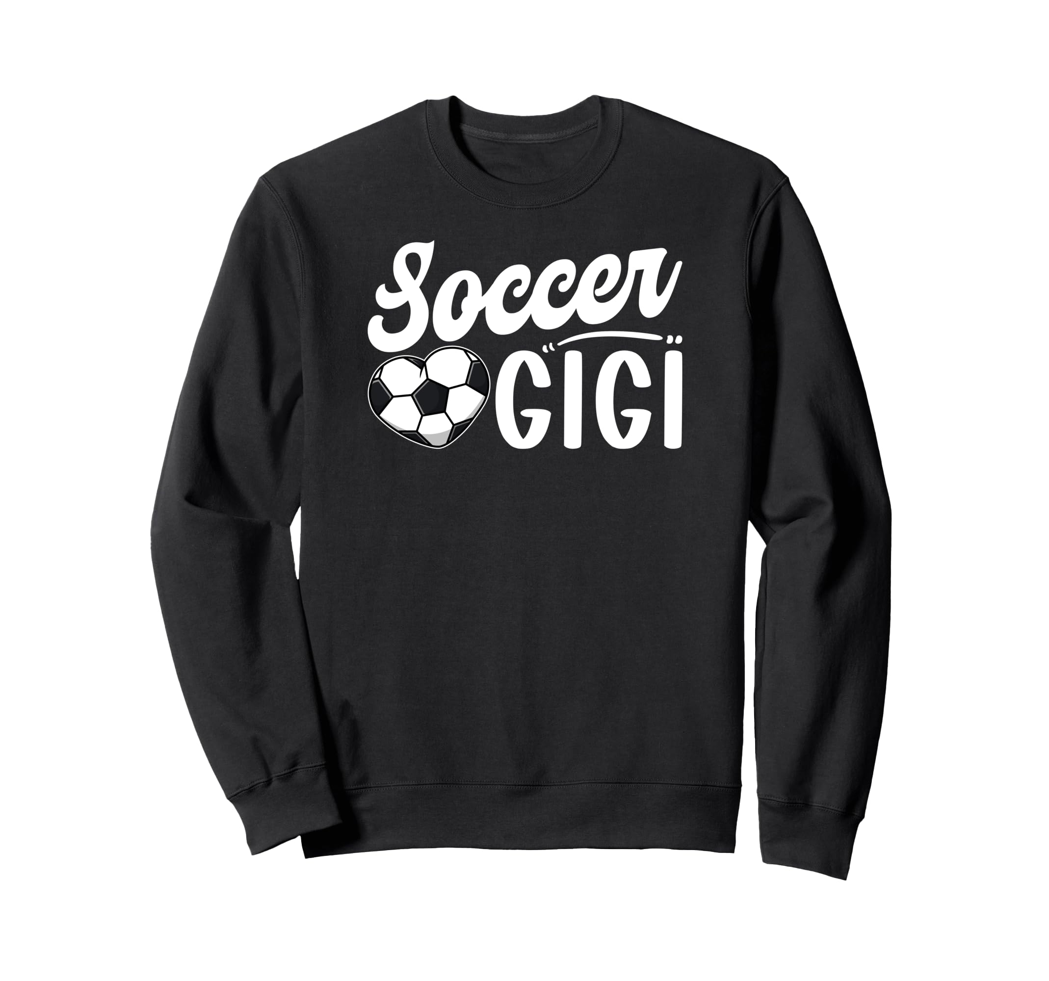 Soccer Gigi Heart Grandma Gigi Sweatshirt - Unique Graphic Men Women