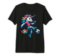 Footballer Unicorn Fans Soccer Team T-Shirt - Trendy Graphic Unisex