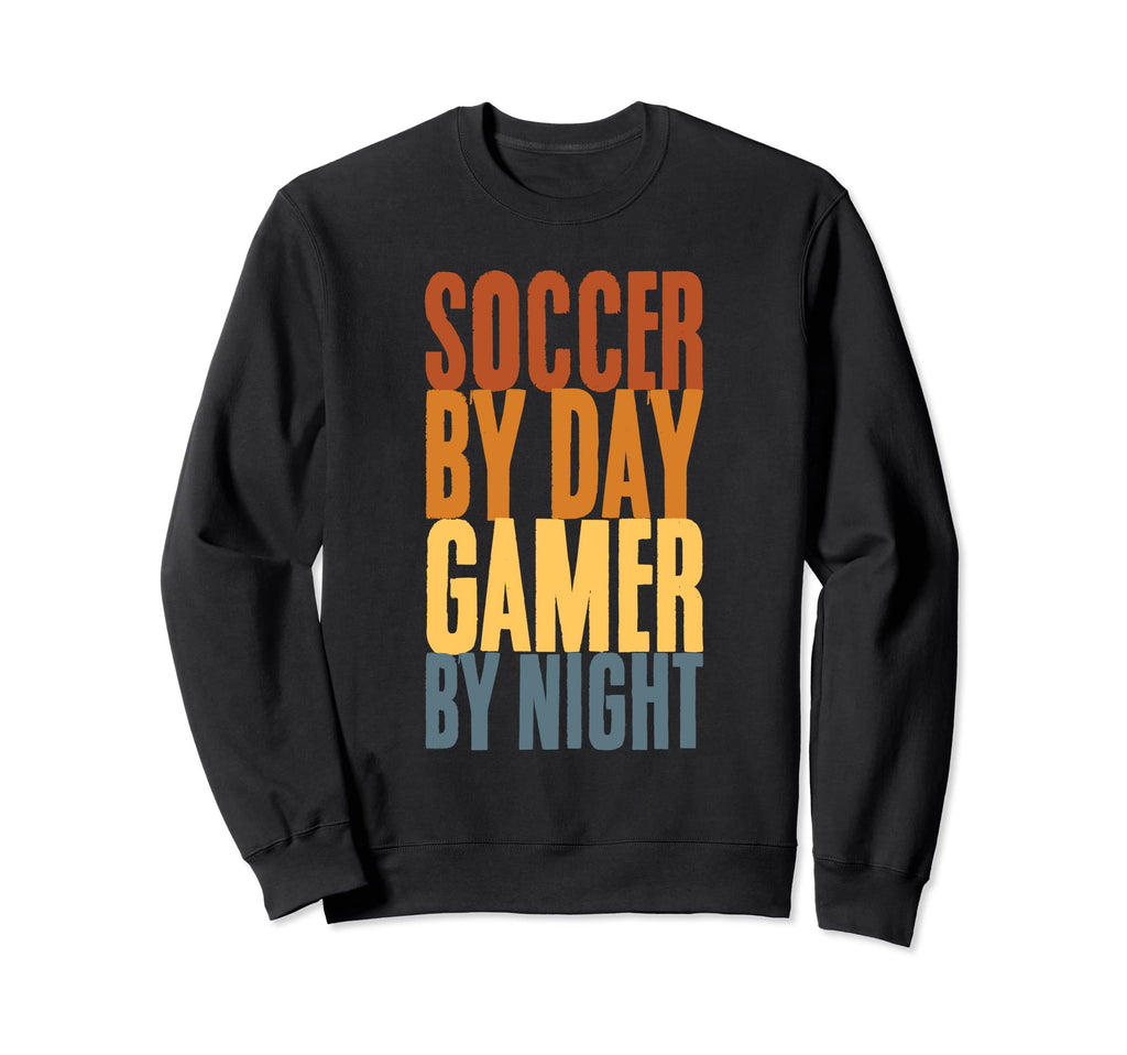 Soccer Day Gamer Night Soccer Goal Sweatshirt - Unique Graphic Men Women