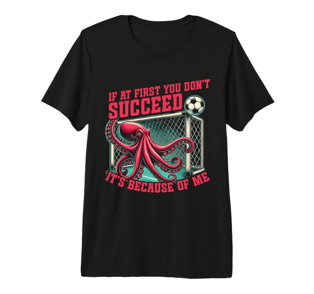 Goalkeeper Octopus Soccer Goalie Tri T-Shirt - Novelty Apparel for Adults
