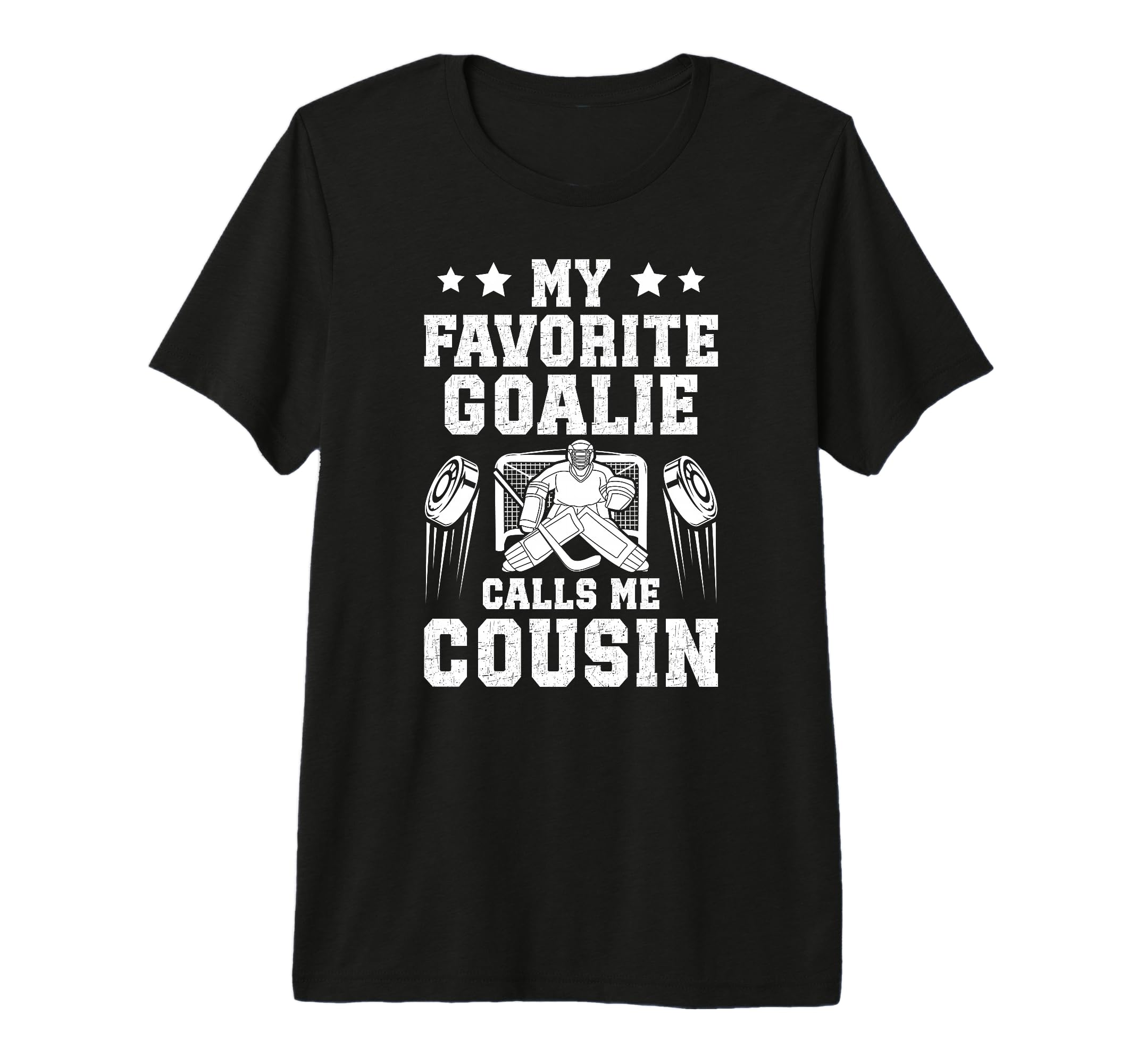 Proud Ice Hockey Goalie Cousin T-Shirt - Aesthetic Graphic for Adults