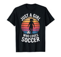 Just Who Loves Soccer Womens Soccer T-Shirt - Trendy Graphic for Adults