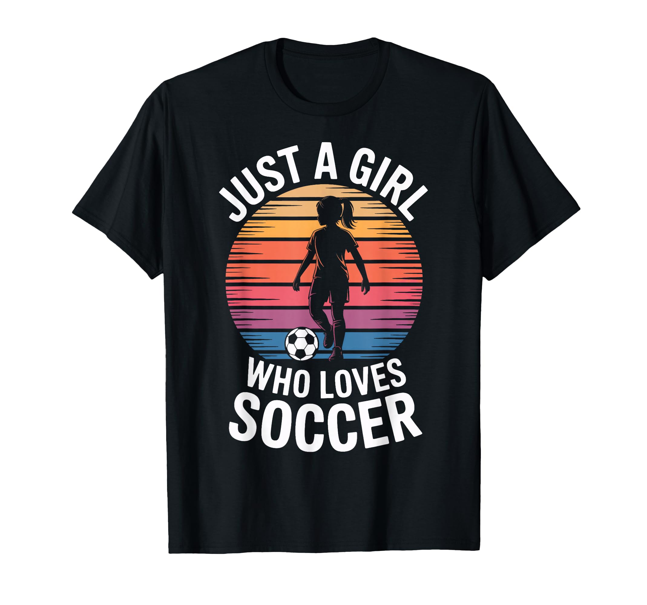 Just Who Loves Soccer Womens Soccer T-Shirt - Trendy Graphic for Adults