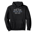 Im Not Yelling This Is My Soccer Mom Hoodie - Minimalist Print for Adults