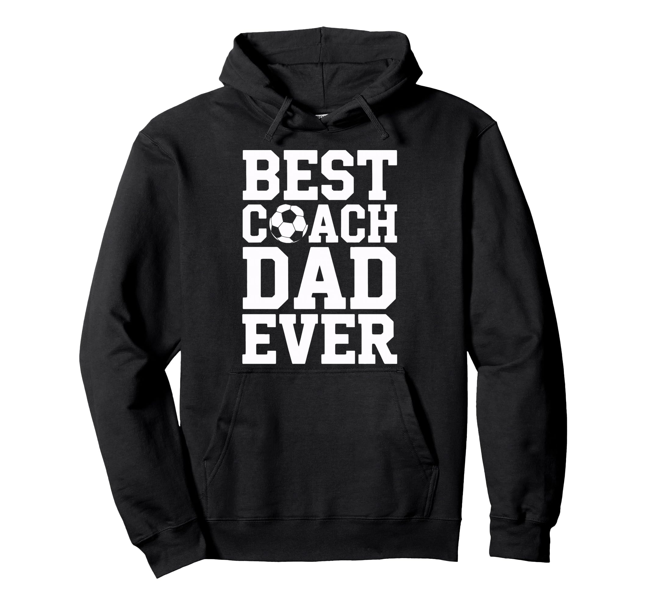 Proud Soccer Coach Best Coach Dad Hoodie - Fun Novelty Design Men Women