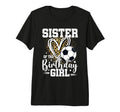 Sister Birthday Soccer Ball T-Shirt - Casual Everyday Wear for Adults
