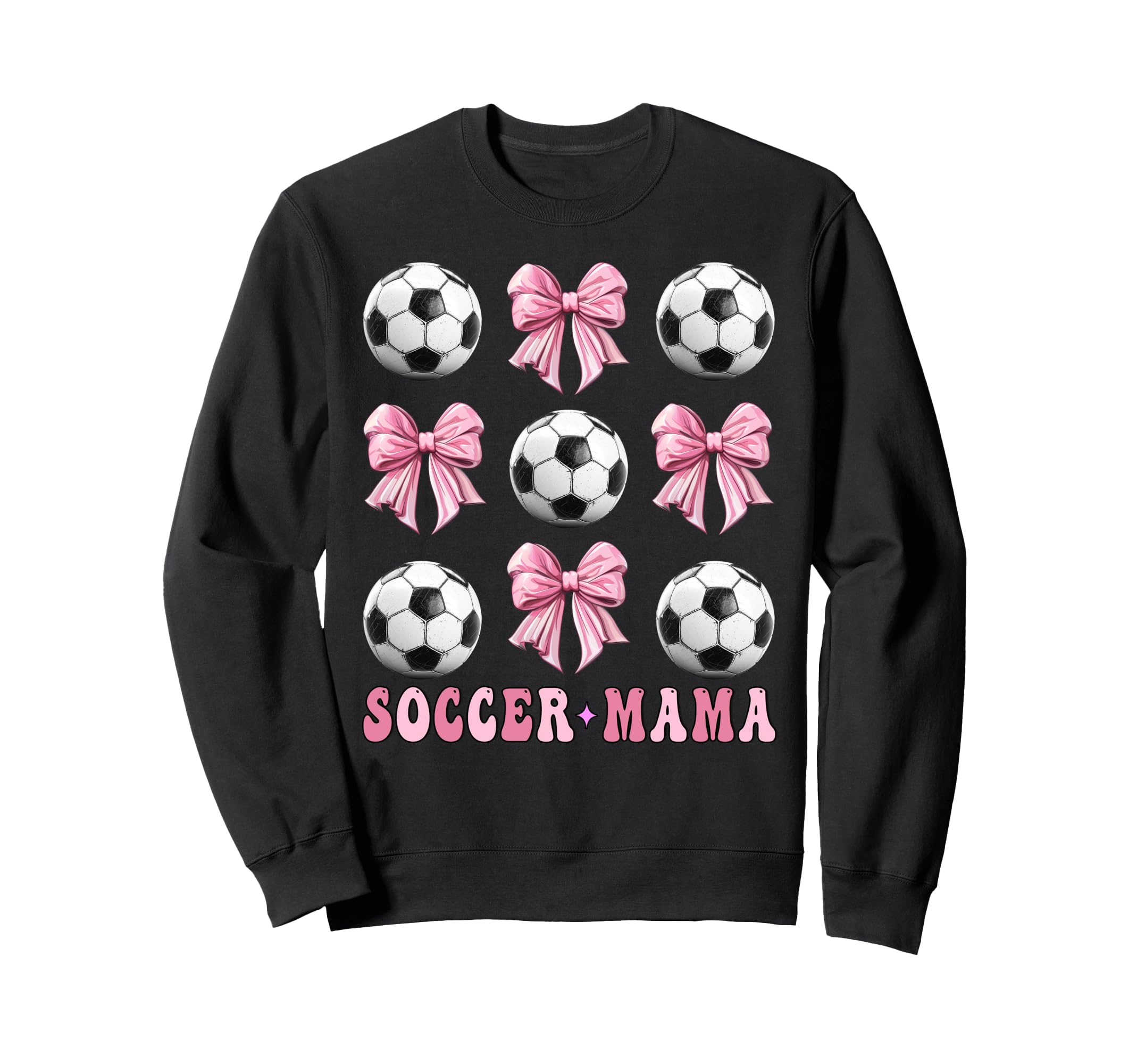 Soccer Mama Coquette Bow Soccer Sweatshirt - Unique Graphic for Adults