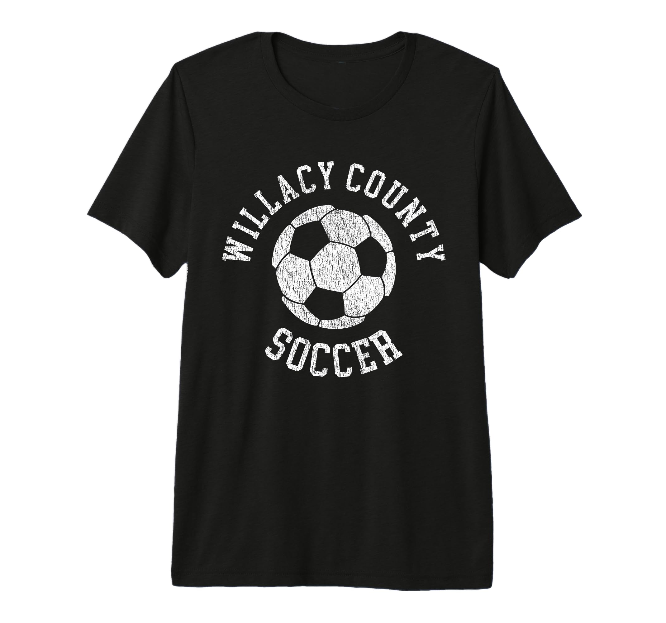 Willacy County Soccer Distressed 90S T-Shirt - Unique Graphic Men Women