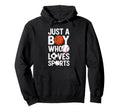 Just Who Loves Sports Basketball Hoodie - Casual Everyday Wear Men Women