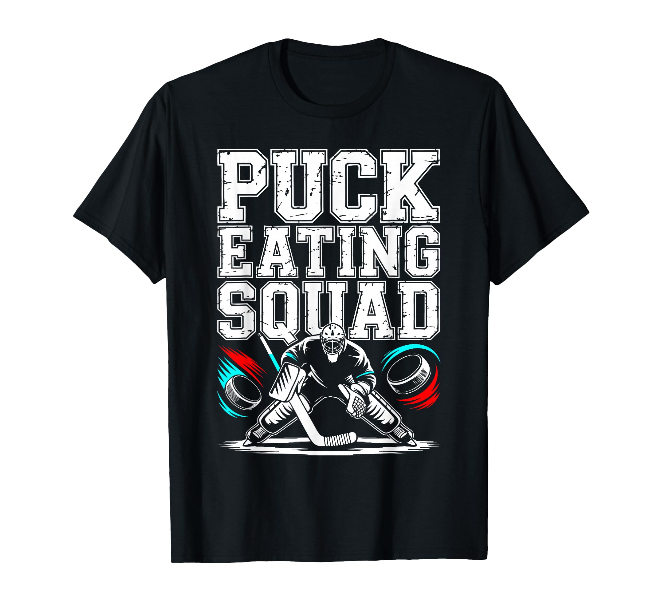 Ice Hockey Goalkeeper Team Goalie Hockey T-Shirt - Unique Graphic Unisex