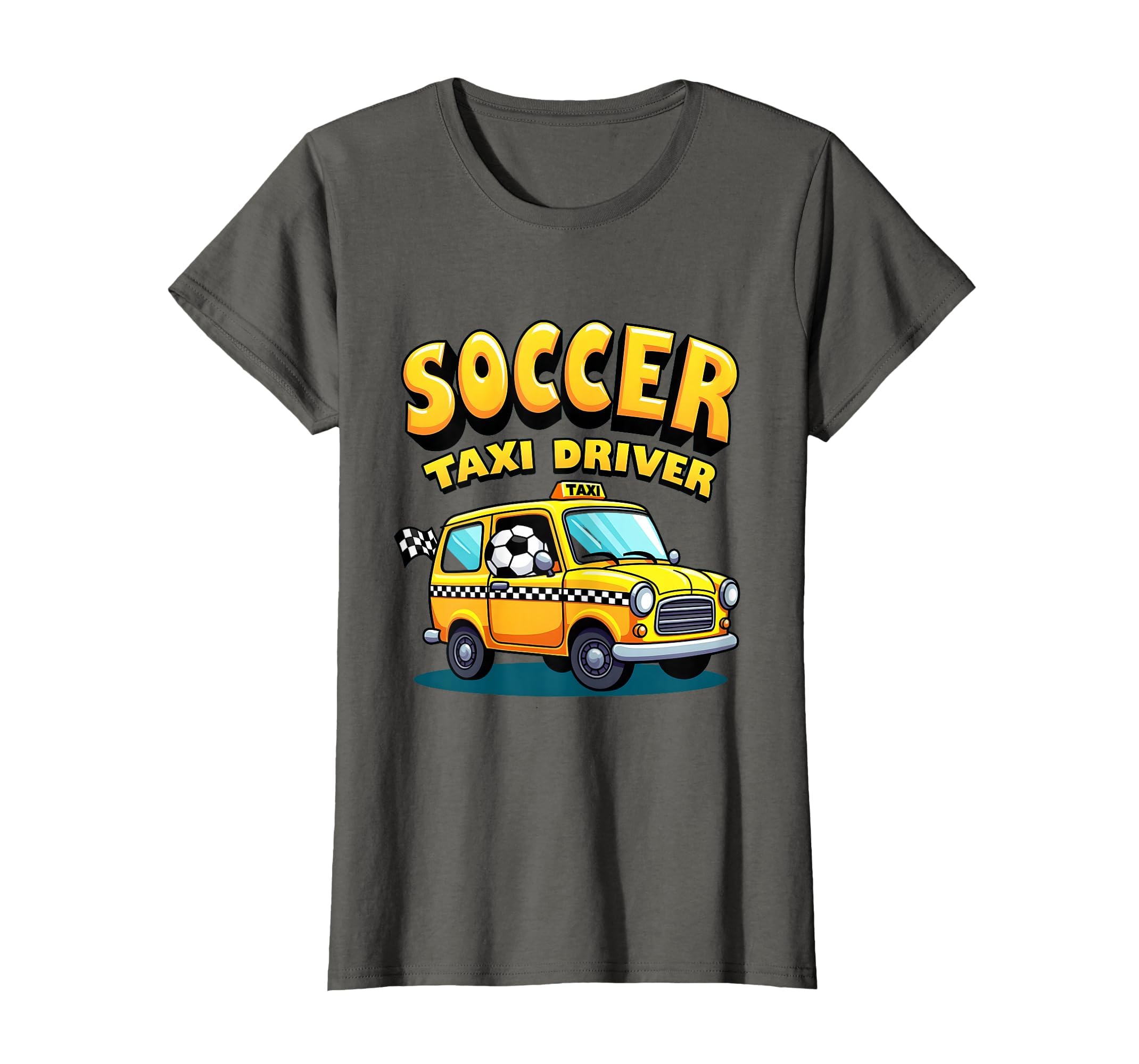 Soccer Taxi Driver Funny Soccer Mom T-Shirt - Aesthetic Graphic for Adults