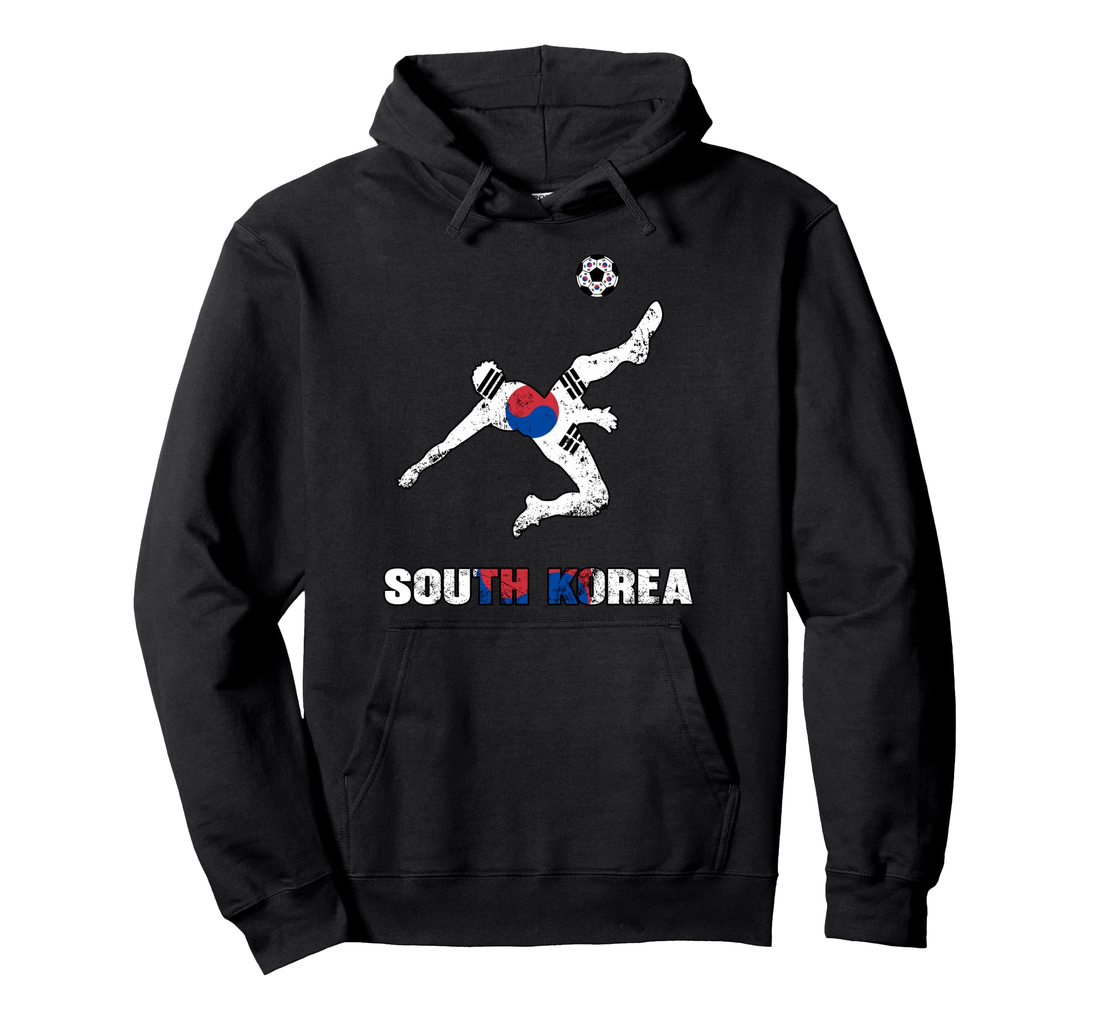 South Korea Football Soccer Game Player Hoodie - Graphic Print Unisex