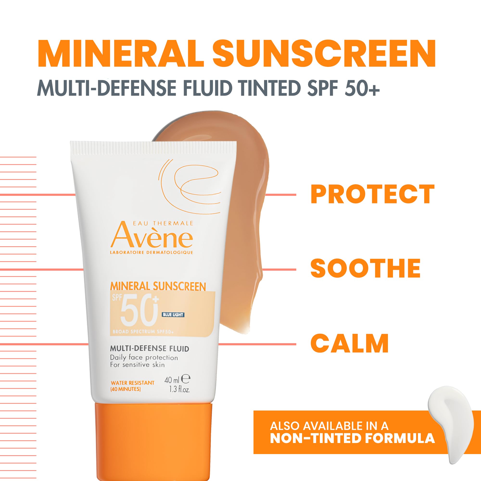Avène Colored Sunscreen SPF 50+ - Perfect for Dry Skin | 50 ml