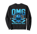 Funny Ice Hockey Goalie Sweatshirt - Fun Novelty Design for Adults