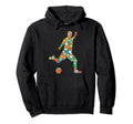 Soccer Player Ball Polka Dots Happy Hoodie - Custom Art Print Men Women