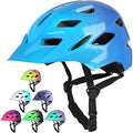 Kids Bike Helmet,Bavilk Kids Boys Girls Bike Helmets with LED Light Detachable Visor Children Youth Teen Multi-Sport for Skating Cycling Scooter Skateboard Adjustable & Lightweight 19.7"-22.4"