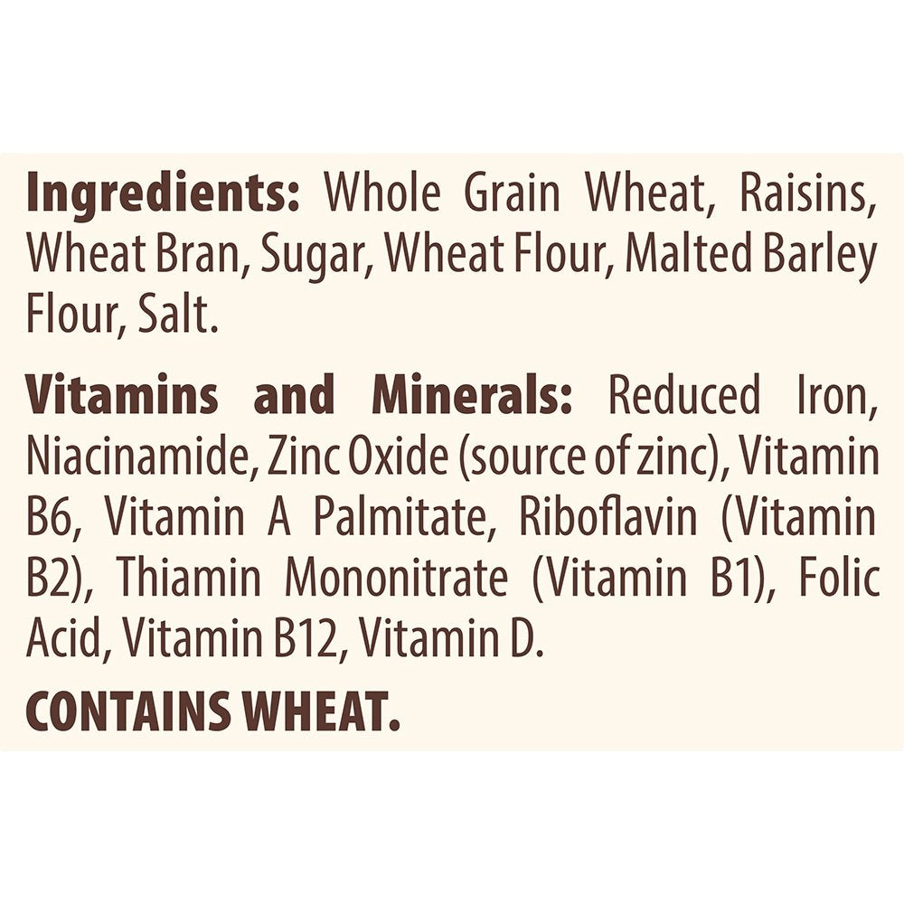 Mom's Best Raisin Bran Cereal, 22 Oz., Pack of 10