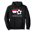 Nederland Soccer Dutch Flag Love Hoodie - Minimalist Print Men Women