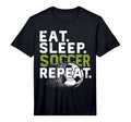 Funny Soccer Eat Sleep Soccer T-Shirt - Aesthetic Graphic for Adults