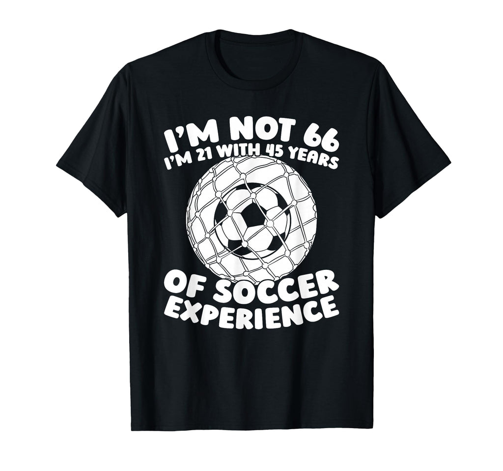 66 Years Old Soccer Team Player T-Shirt - Streetwear Style for Adults