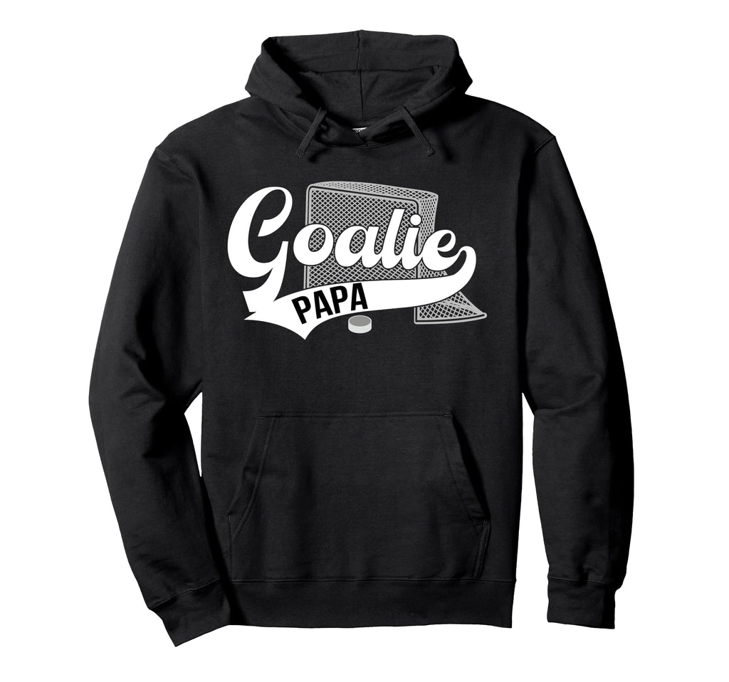 Ice Hockey Goalie Papa Ice Hockey Hoodie - Minimalist Print Men Women