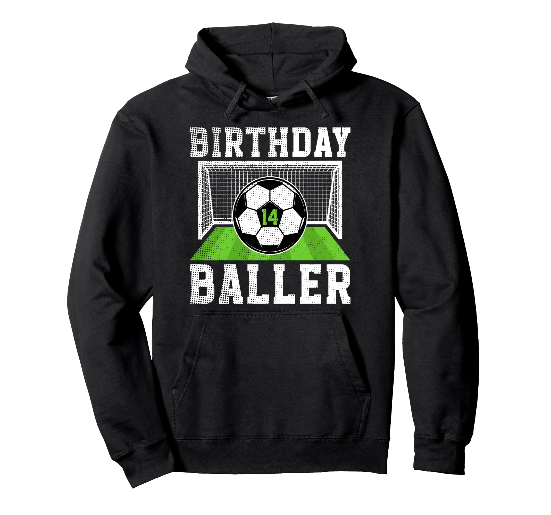 14Th Birthday Soccer 14 Year Old Hoodie - Streetwear Style for Adults