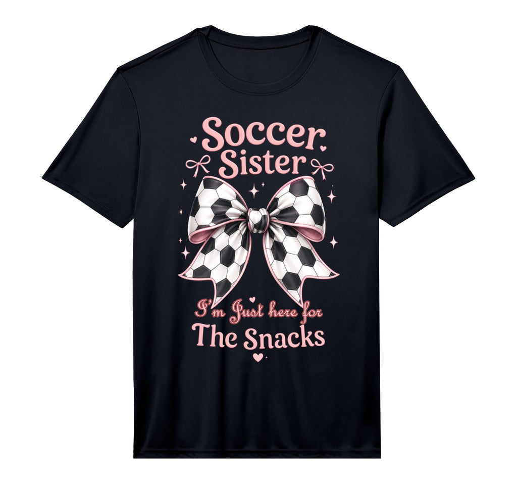 Soccer Sister Here Snacks Soccer Player T-Shirt - Custom Art Print Unisex